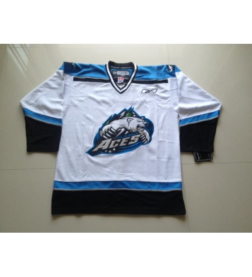 Custom ECHL Alaska Aces Hockey Jersey Home White